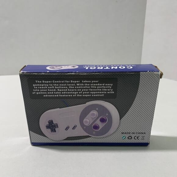 Controller For Super Nintendo Wired Gray SNES Gaming - Picture 3 of 4